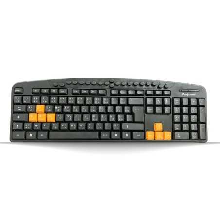 Clavier Filaire Maxipower K-8168M – USB – Confort de frappe – Design robuste