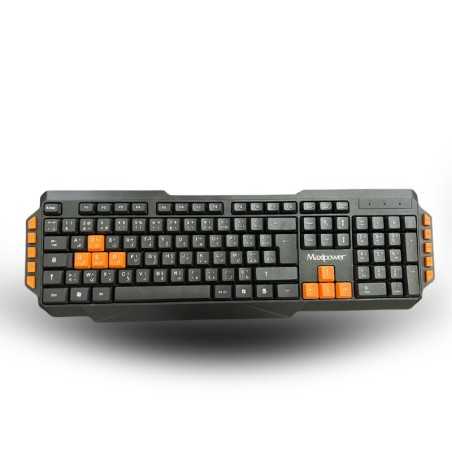 Clavier Filaire Maxipower K-304 – USB – Confort de frappe – Design robuste
