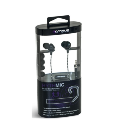 ÉCOUTEURS ADVANCE RYTHMIC – MIC-T6BK MAINS-LIBRES