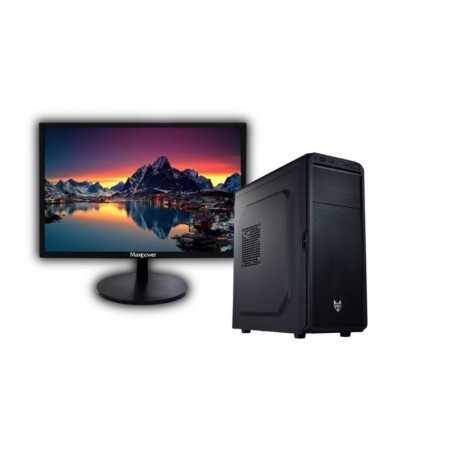 PC MAXIPOWER i5-9500 4Go SSD 128Go + 500Go HDD – Écran 20” FHD