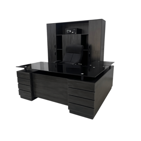 Bureau de Direction Odesk Timgade 1M80 – Ensemble Complet avec Retour, Bahut et Caisson