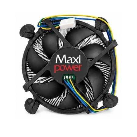 Refroidisseur CPU MaxiPower Intel – LGA 775 / 115X / 1200 – Ventilateur 90 mm – 2200 tr/min