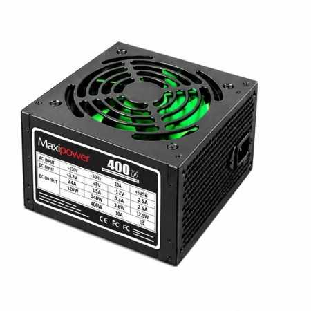 Alimentation PC MAXIPOWER 400W – PCI-E 6+2 – 3× SATA – 2× Molex – ATX/EPS 4+4